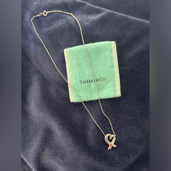 Authentic vintage Tiffany & Co Paloma Picasso Sterling Silver Pendant Necklace - Picture 2 of 4